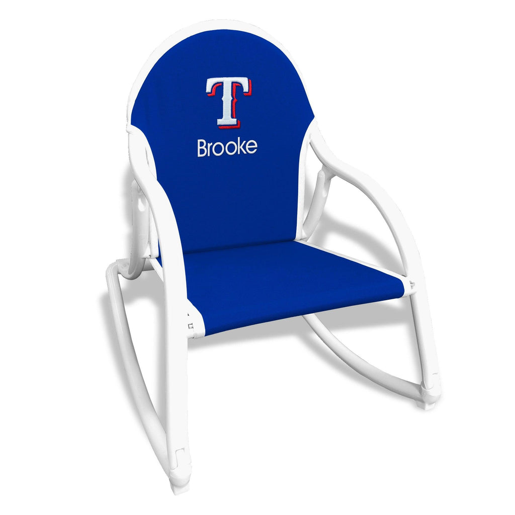 Personalized Texas Rangers Rocking Chair - Designs by Chad & Jake