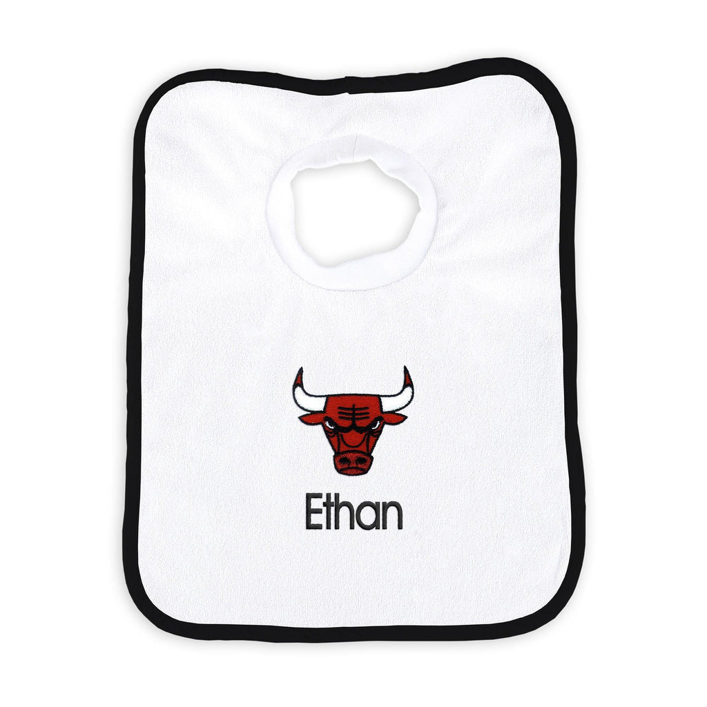 Personalized Chicago Bulls Pullover Bib - Designs by Chad & Jake