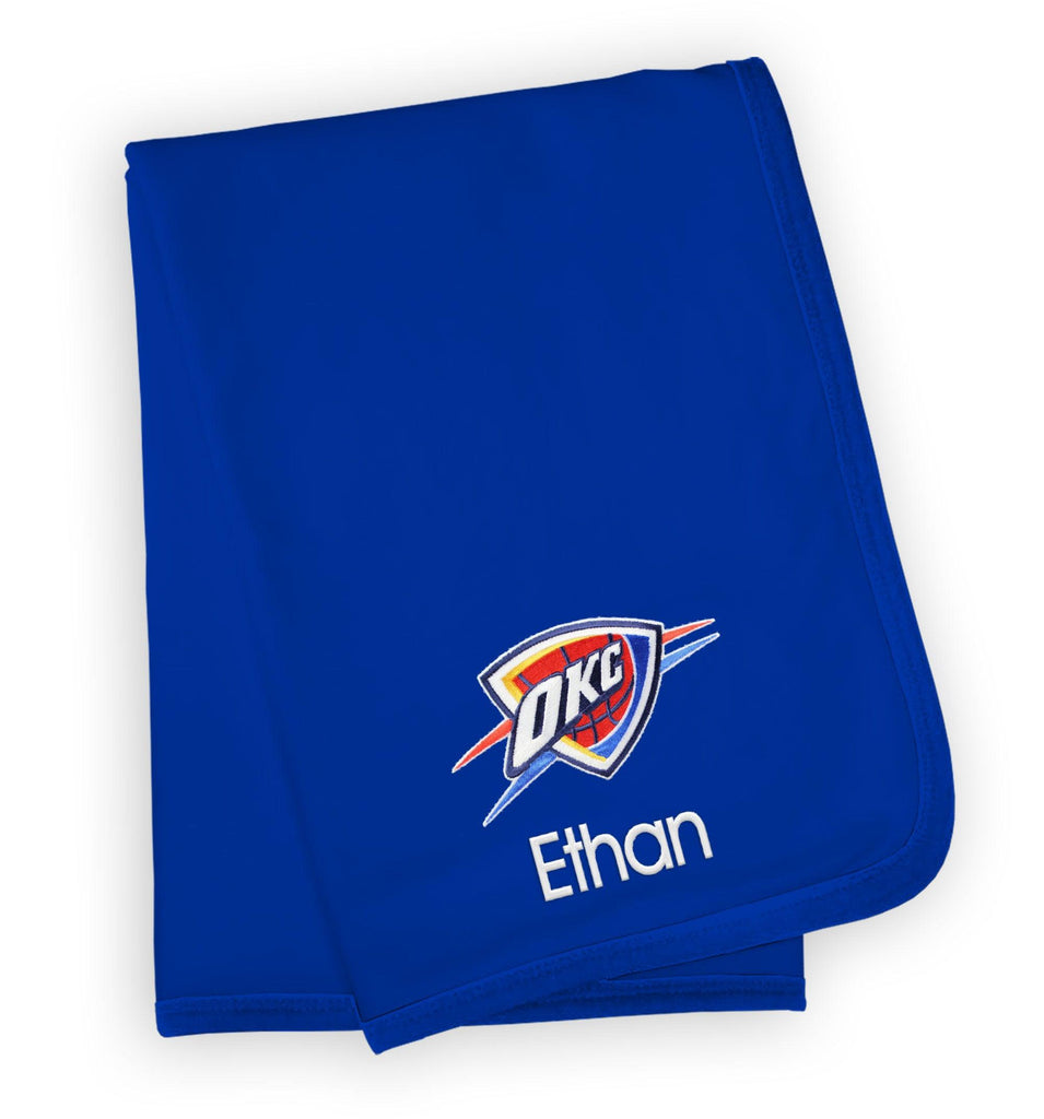 Personalized Oklahoma City Thunder Blanket - Designs by Chad & Jake
