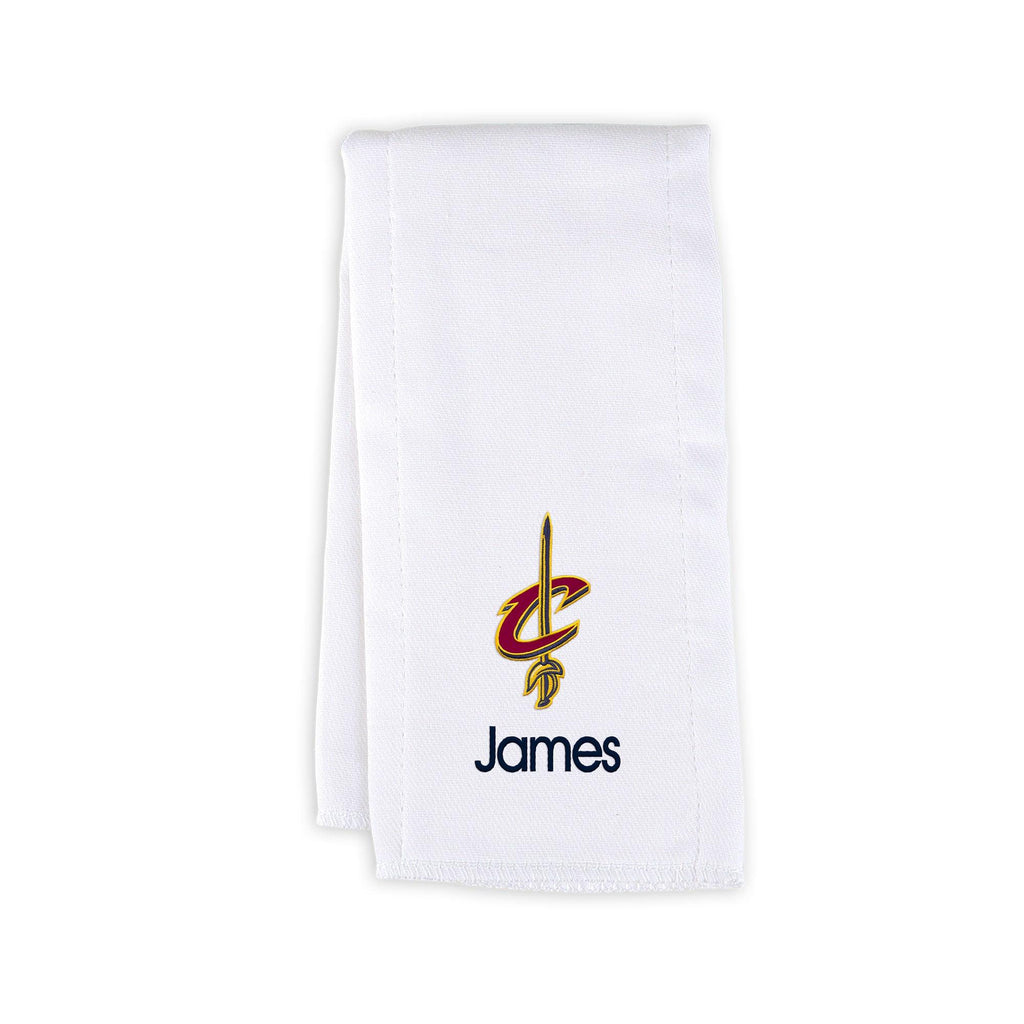 Personalized Cleveland Cavaliers Burp Cloth - Designs by Chad & Jake