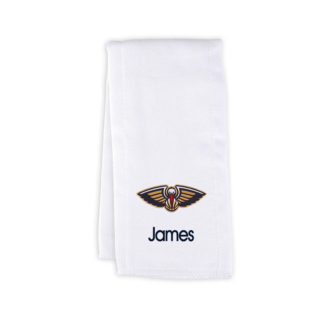 Personalized New Orleans Pelicans Burp Cloth - Designs by Chad & Jake