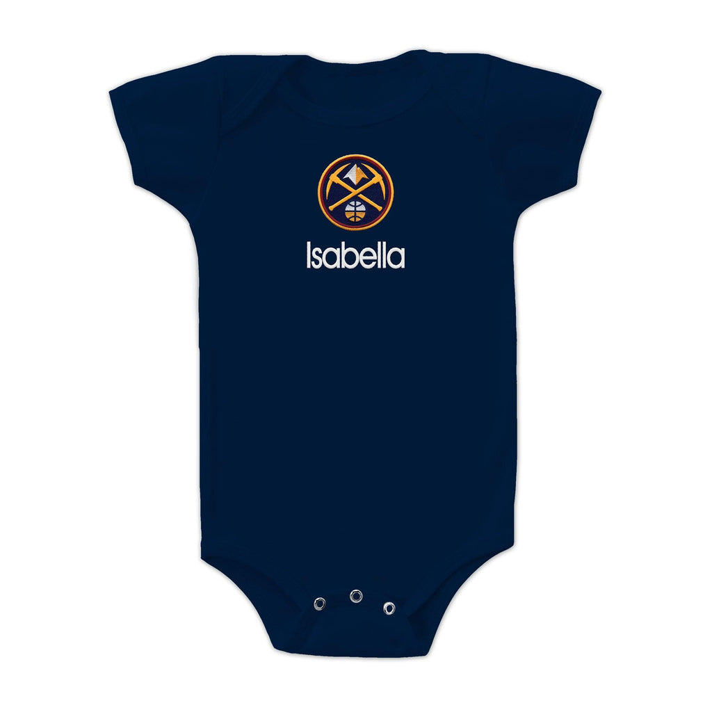 Personalized Denver Nuggets Bodysuit - Designs by Chad & Jake