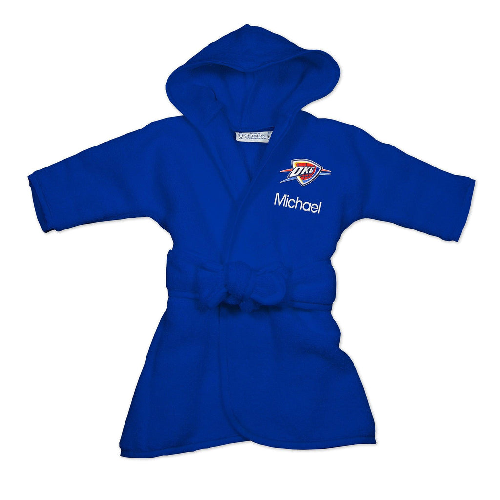 Personalized Oklahoma City Thunder Robe - Designs by Chad & Jake