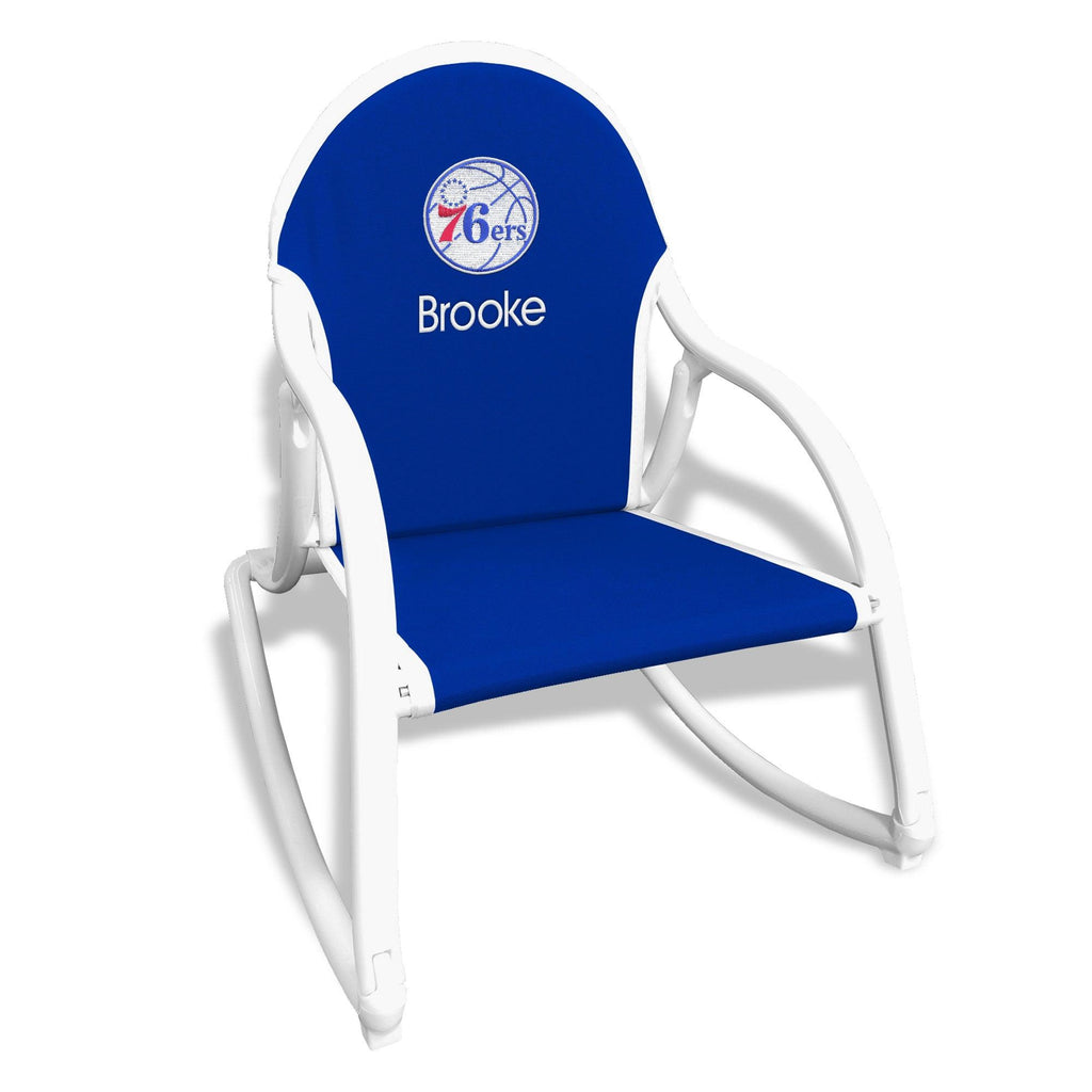 Personalized Philadelphia 76ers Rocking Chair - Designs by Chad & Jake