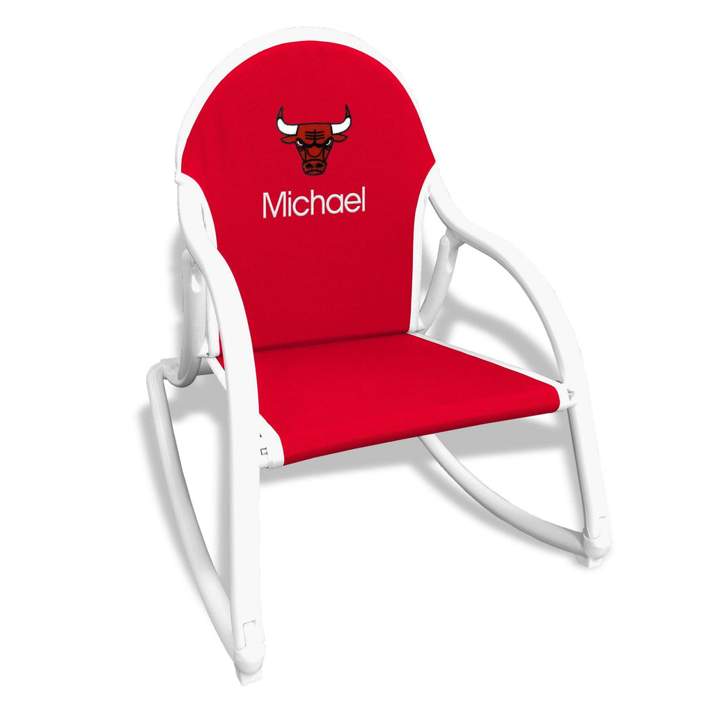 Personalized Chicago Bulls Rocking Chair - Designs by Chad & Jake