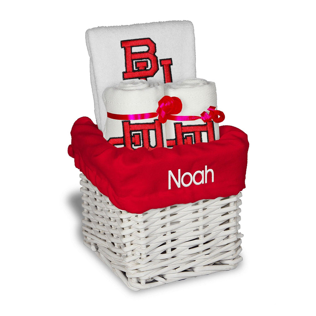 Personalized Boston University Terriers Small Basket - 4 Items - Designs by Chad & Jake