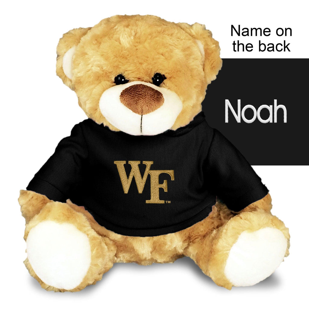 Personalized Wake Forest Demon Deacons 10" Plush Bear - Designs by Chad & Jake