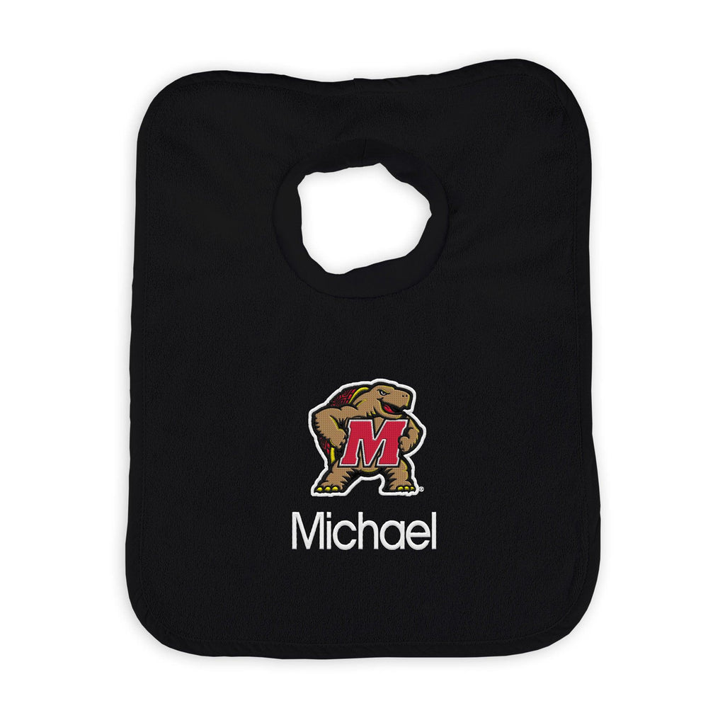 Personalized Maryland Terrapins Bib - Designs by Chad & Jake