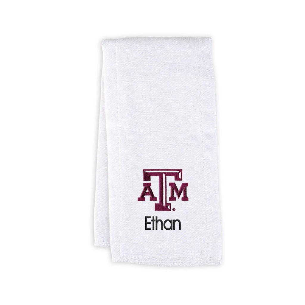 Personalized Texas A&M Aggies Burp Cloth - Designs by Chad & Jake