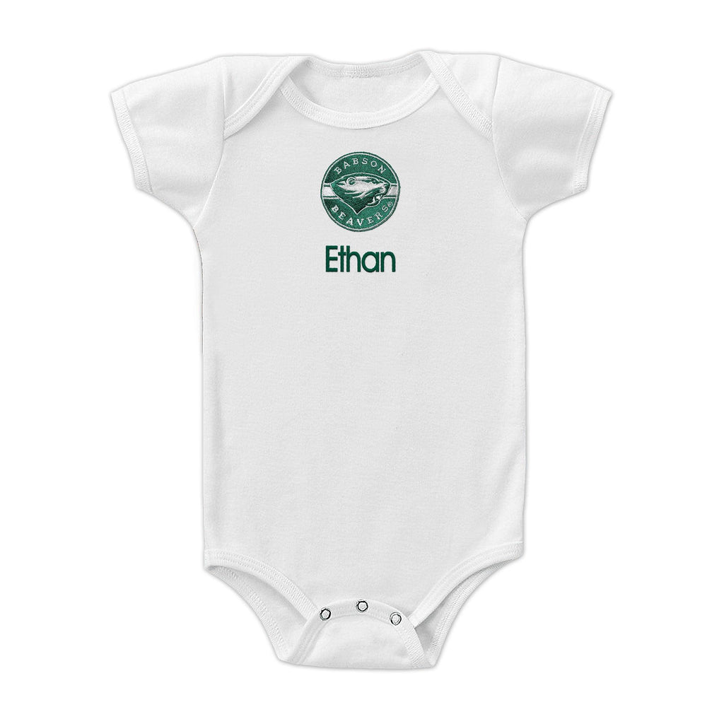 Personalized Babson Beavers Bodysuit - Designs by Chad & Jake