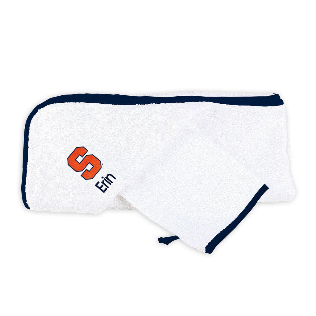 Personalized Syracuse Orange Hooded Towel Set - Designs by Chad & Jake
