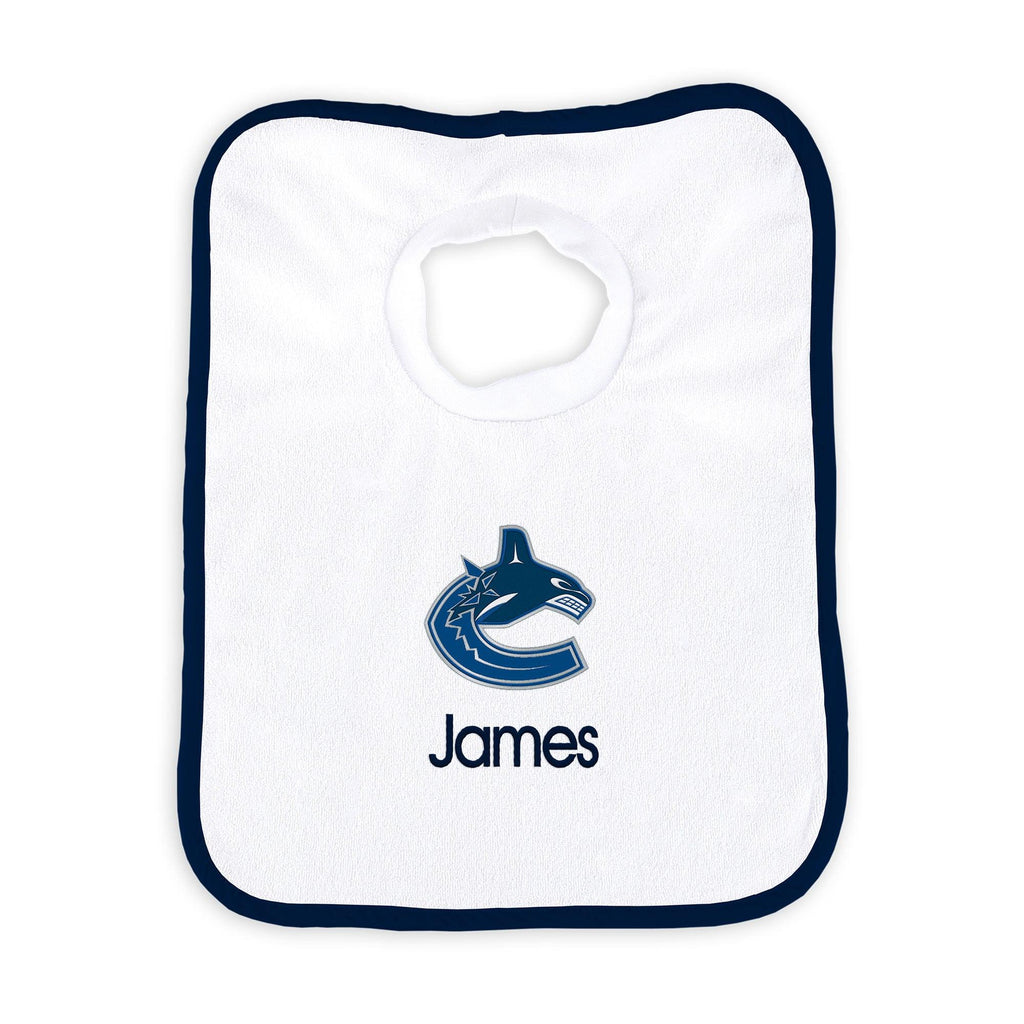 Personalized Vancouver Canucks Bib - Designs by Chad & Jake