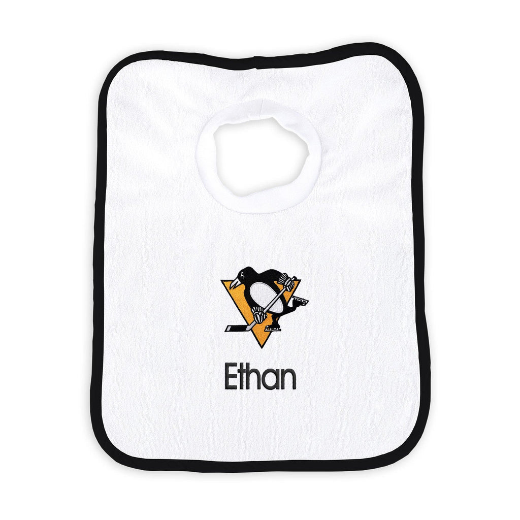 Personalized Pittsburgh Penguins Bib - Designs by Chad & Jake