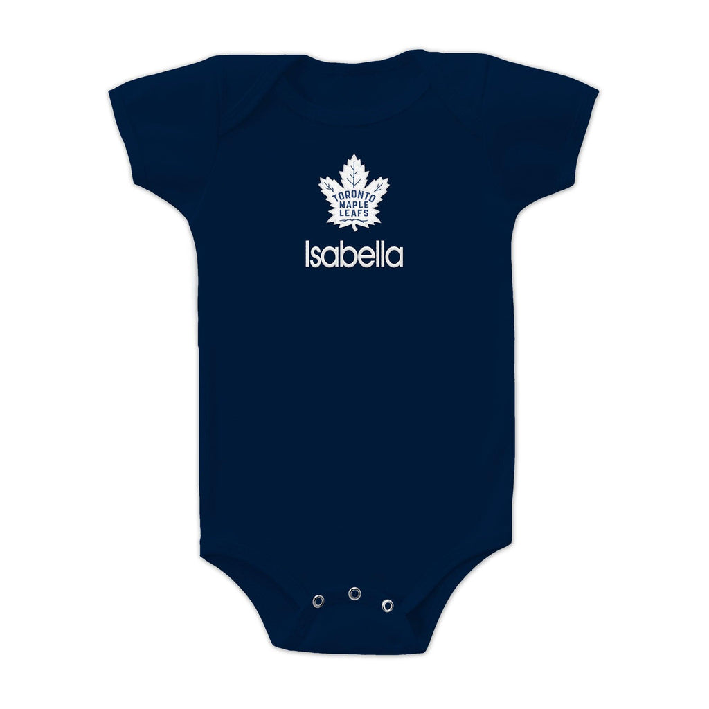 Personalized Toronto Maple Leafs Bodysuit - Designs by Chad & Jake