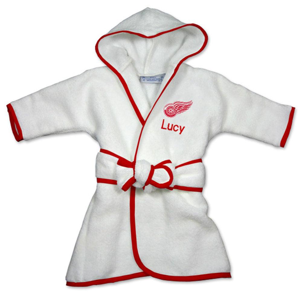 Personalized Detroit Red Wings Robe - Designs by Chad & Jake