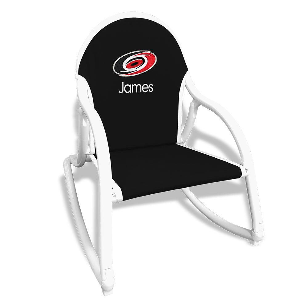 Personalized Carolina Hurricanes Rocking Chair - Designs by Chad & Jake