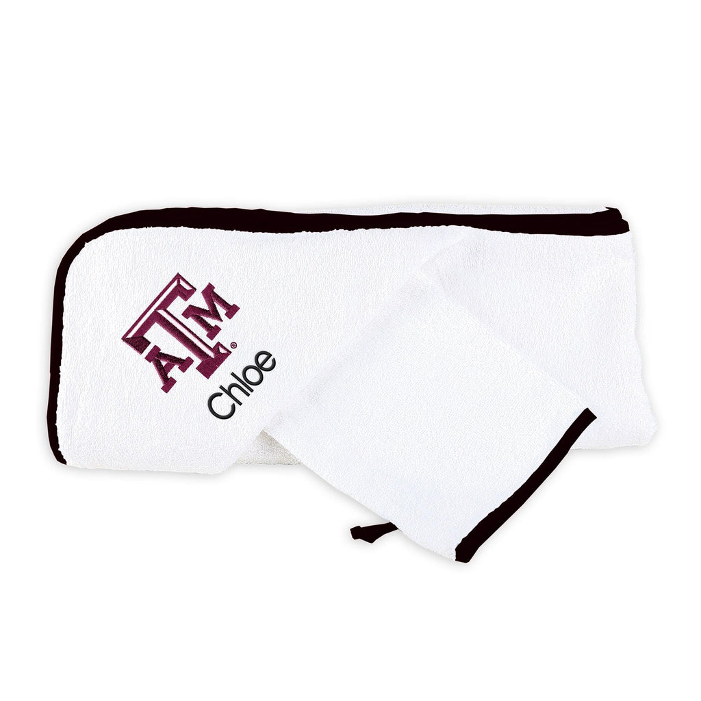 Personalized Texas A&M Aggies Towel and Wash Cloth Set - Designs by Chad & Jake