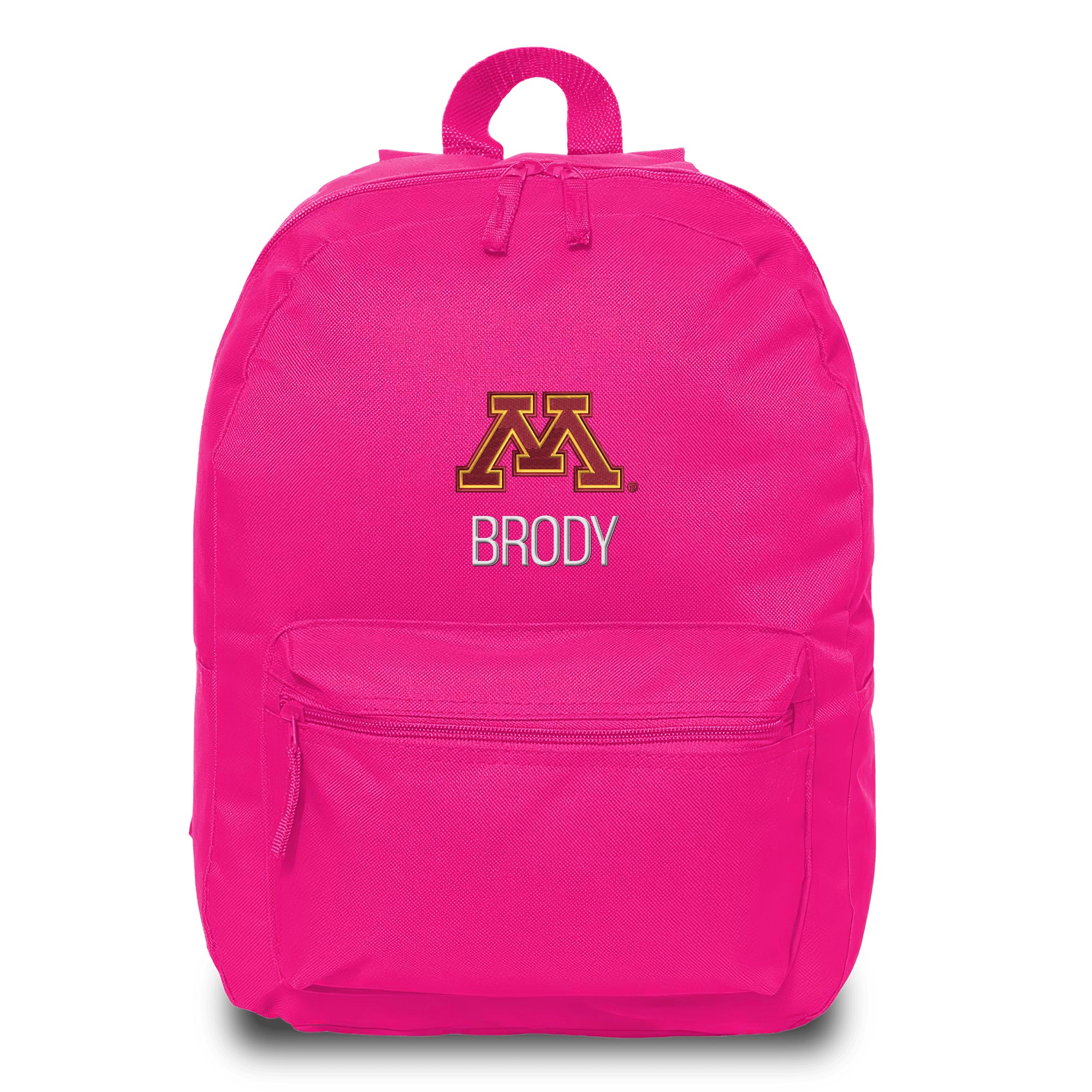 athletic mini backpack Chad & Jake Pink Minnesota Golden Gophers Personalized Backpack