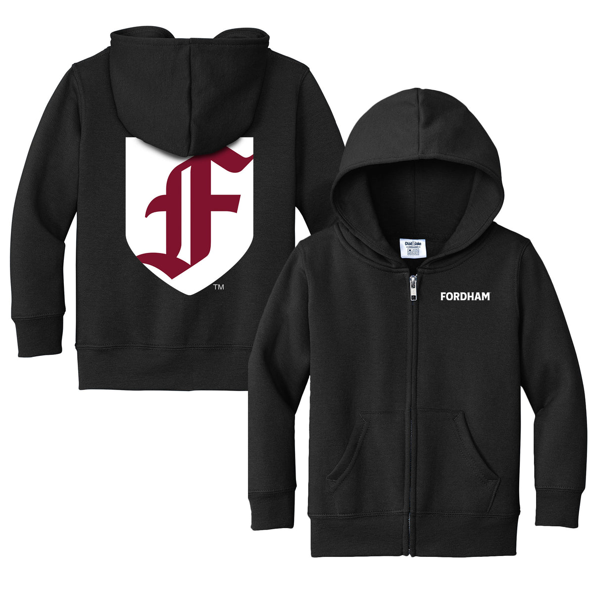 Fordham Rams Logo Infant Full-Zip Sweatshirt – Designs by Chad & Jake