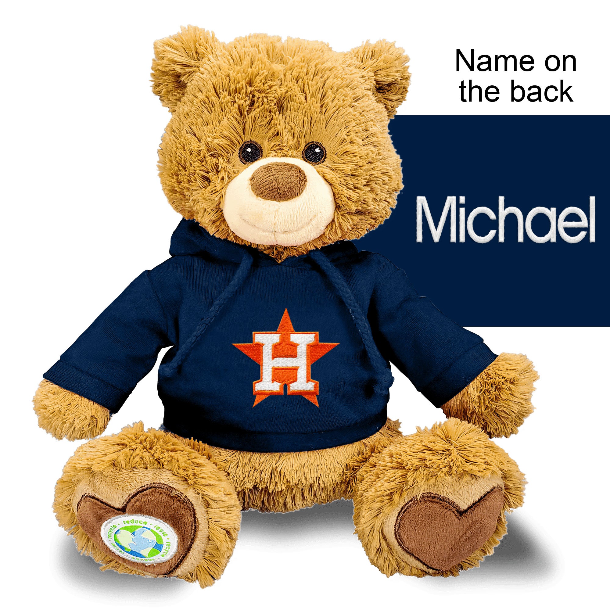 Personalized Houston Astros 10 Plush Bear 2 – Designs by Chad & Jake