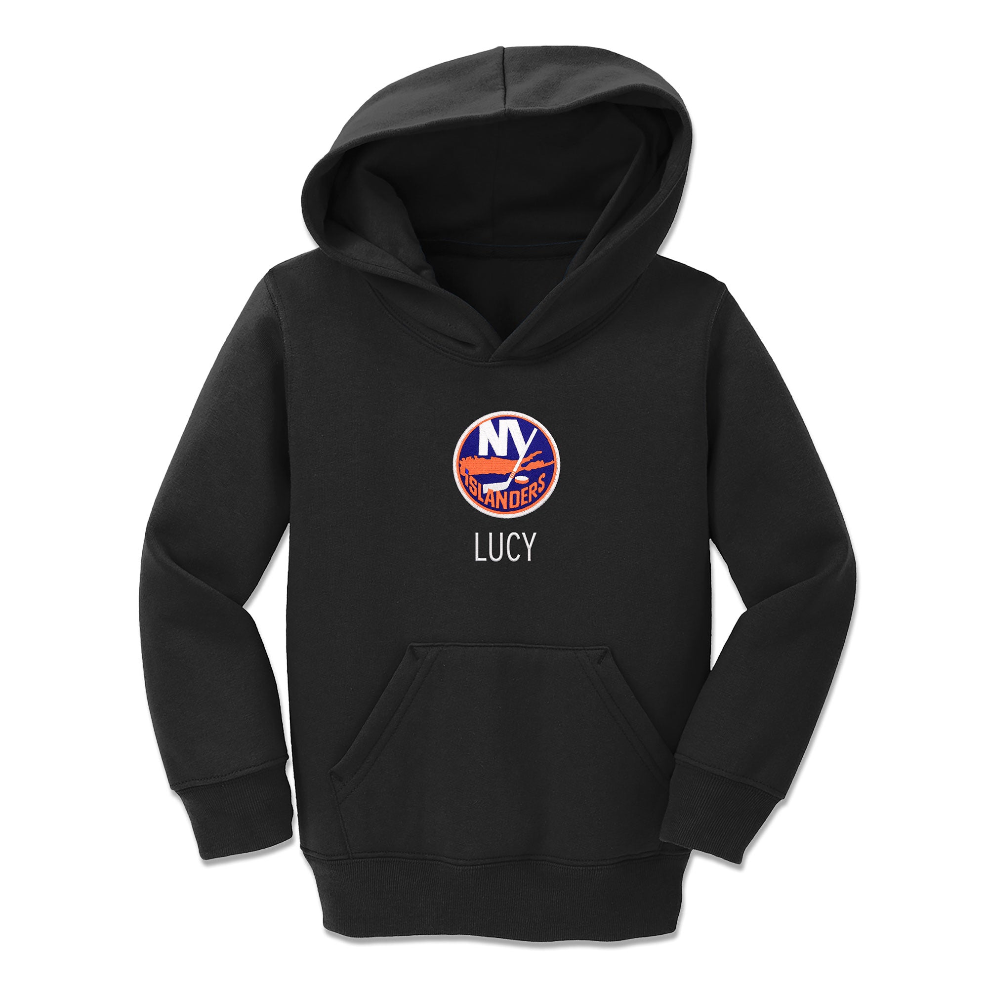 Personalized New York Islanders Toddler Crewneck Sweatshirt Black / 4T