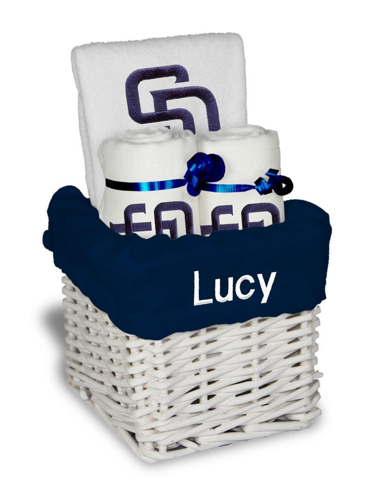 Personalized San Diego Padres Small Basket - 4 Items - Designs by Chad & Jake