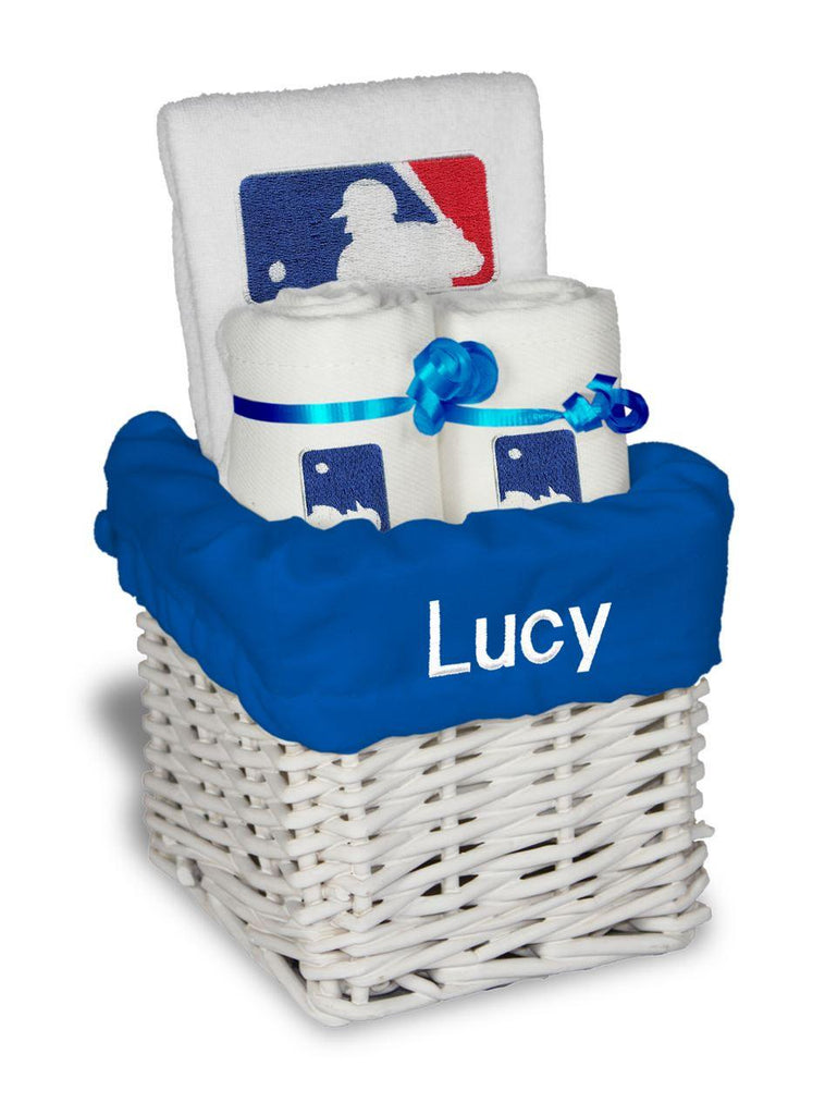 Personalized MLB Batter Small Basket - 4 Items - Designs by Chad & Jake