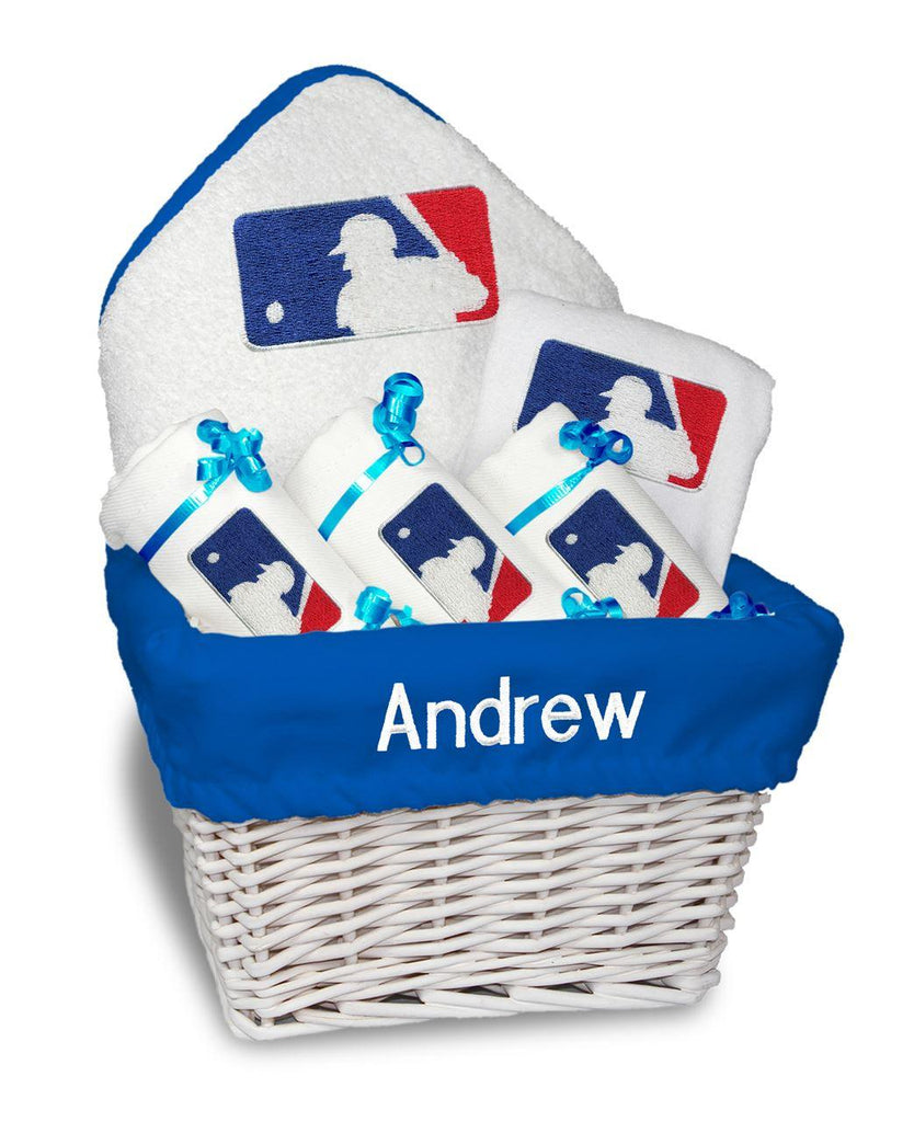 Personalized MLB Batter Medium Basket - 6 Items - Designs by Chad & Jake