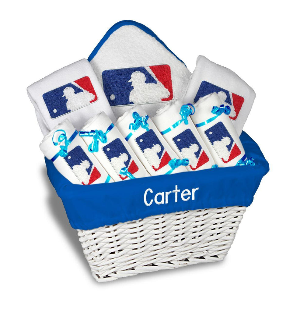 Personalized MLB Batter Large Basket - 9 Items - Designs by Chad & Jake
