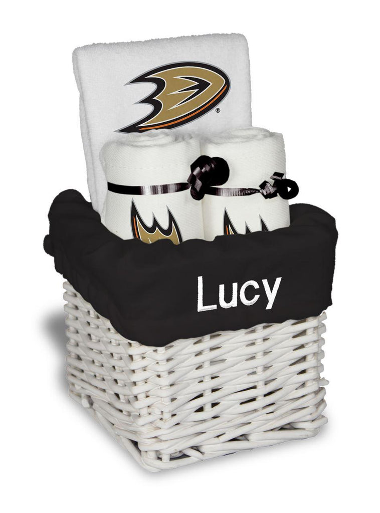 Personalized Anaheim Ducks Small Basket - 4 Items - Designs by Chad & Jake