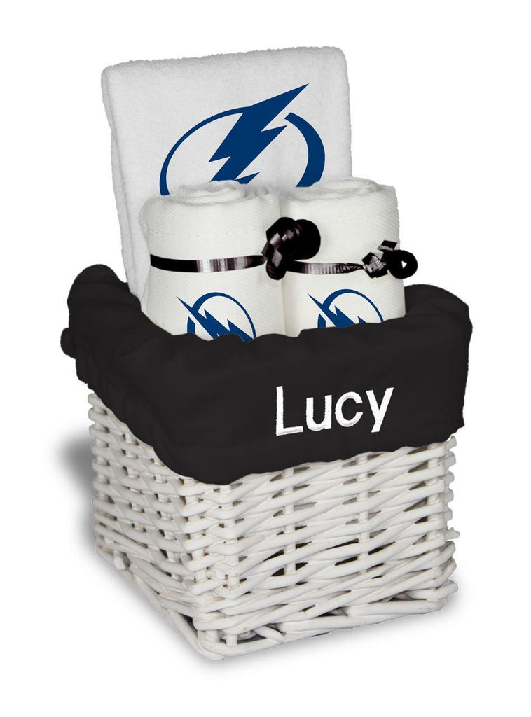 Personalized Tampa Bay Lightning Small Basket - 4 Items - Designs by Chad & Jake