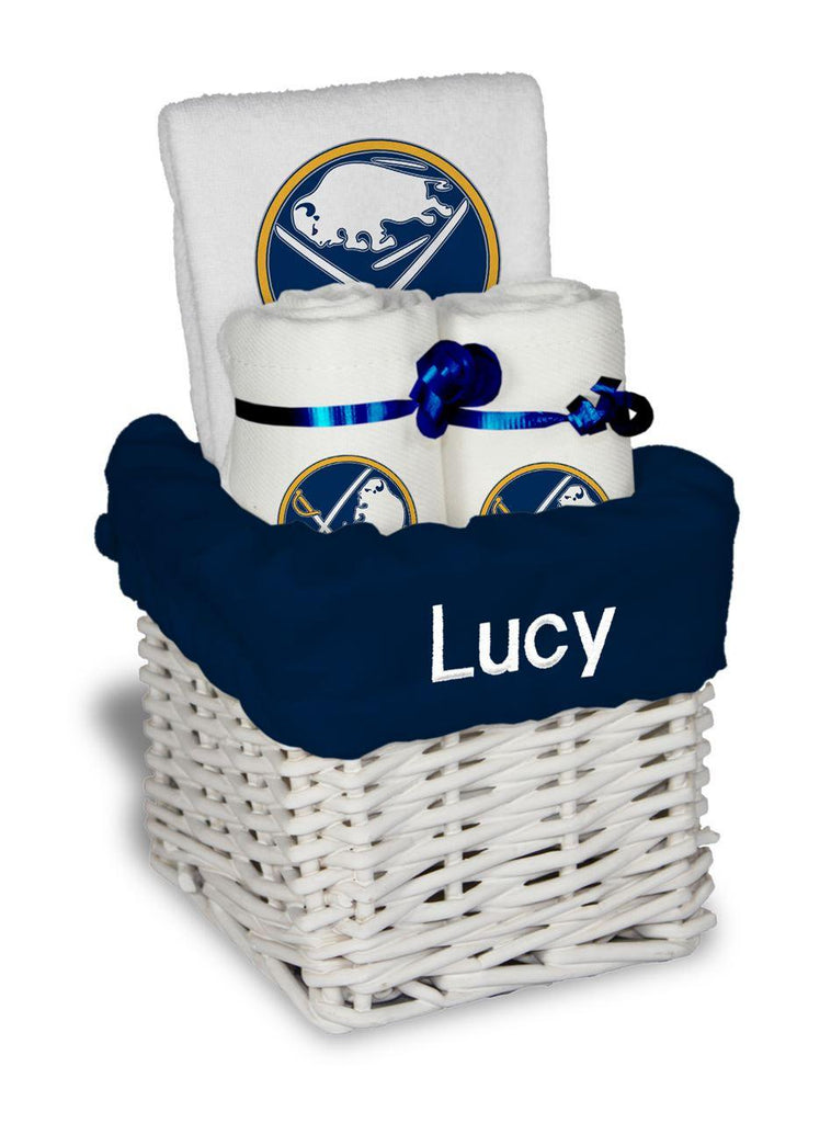 Personalized Buffalo Sabres Small Basket - 4 Items - Designs by Chad & Jake