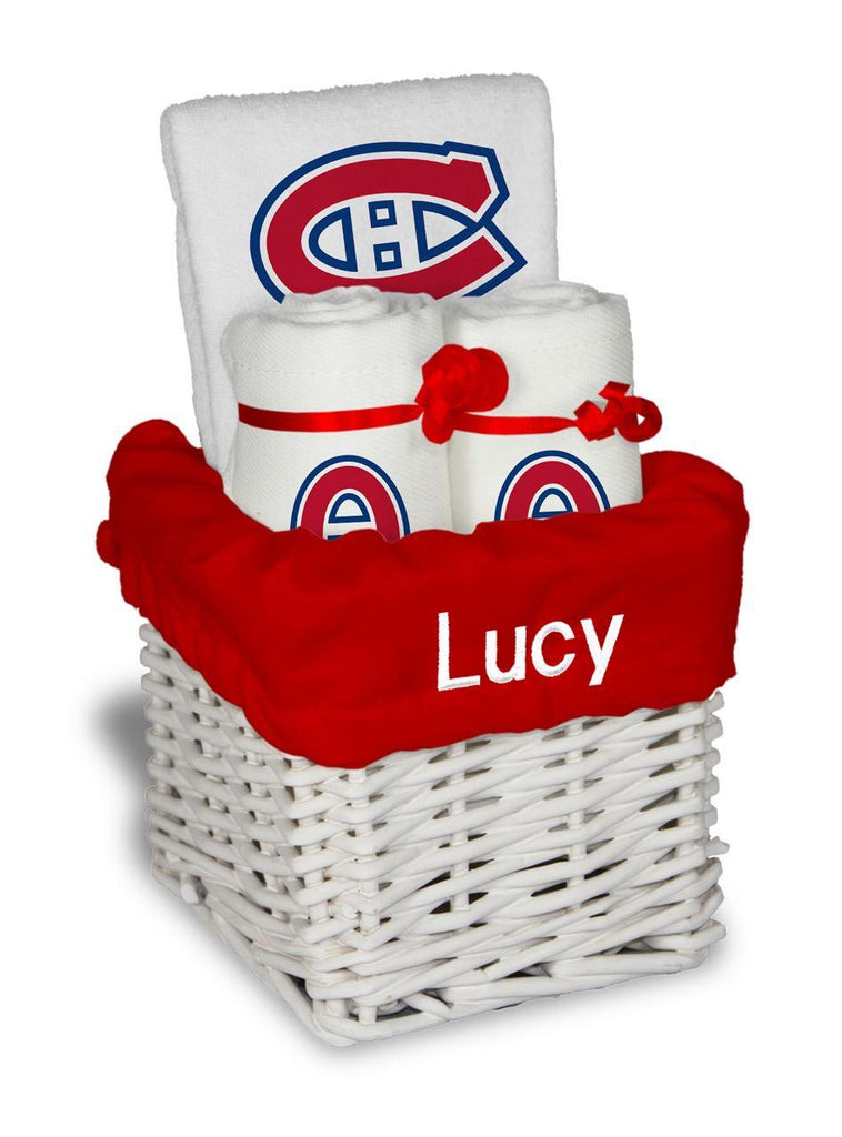 Personalized Montreal Canadiens Small Basket - 4 Items - Designs by Chad & Jake