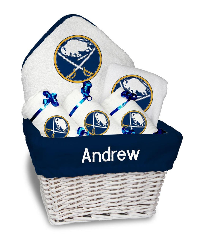 Personalized Buffalo Sabres Medium Basket - 6 Items - Designs by Chad & Jake