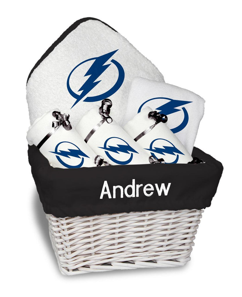 Personalized Tampa Bay Lightning Medium Basket - 6 Items - Designs by Chad & Jake