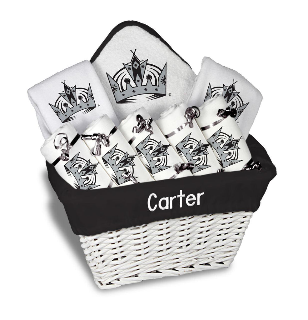 Personalized Los Angeles Kings Large Basket - 9 Items - Designs by Chad & Jake