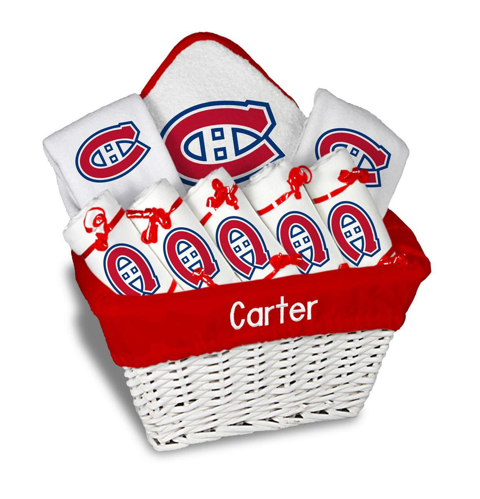 Personalized Montreal Canadiens Large Basket - 9 Items - Designs by Chad & Jake