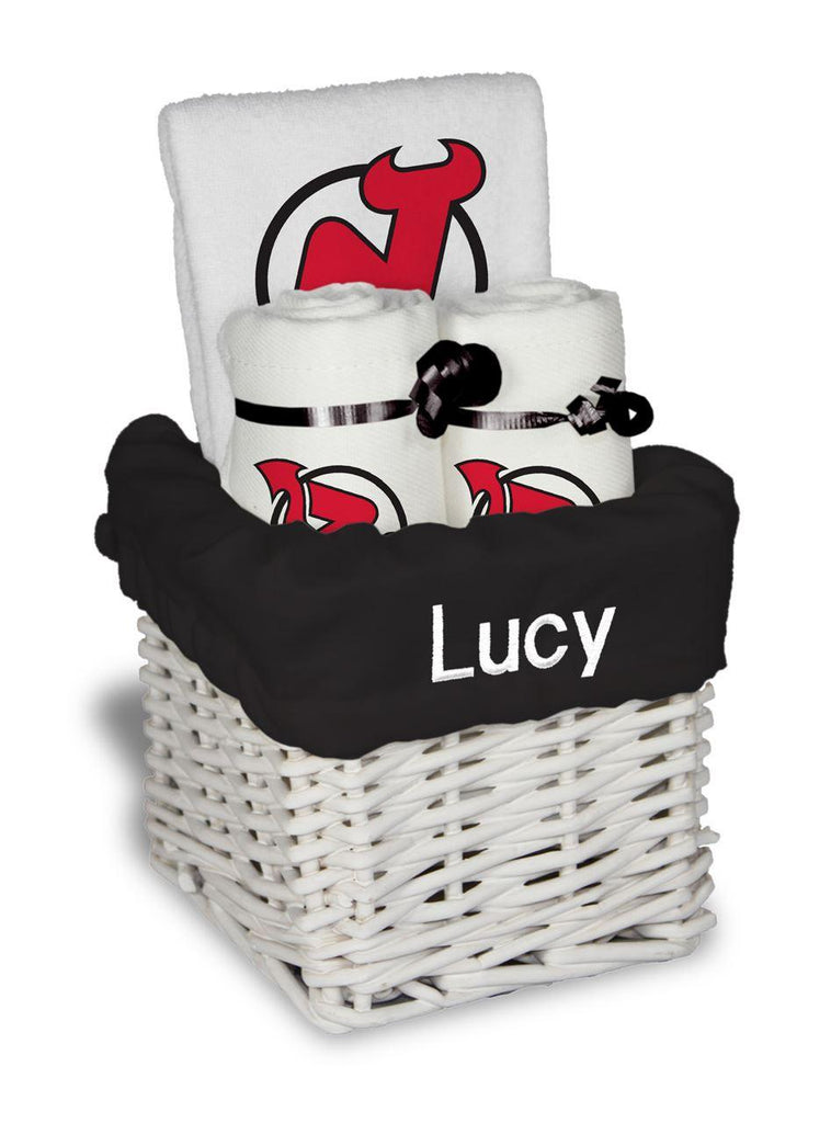 Personalized New Jersey Devils Small Basket - 4 Items - Designs by Chad & Jake