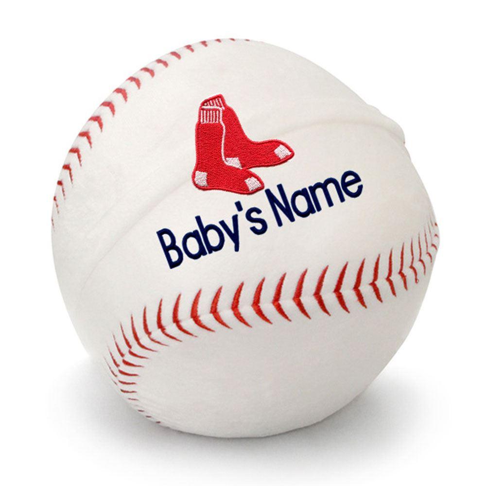 Personalized Boston Red Sox Plush Baseball - Designs by Chad & Jake