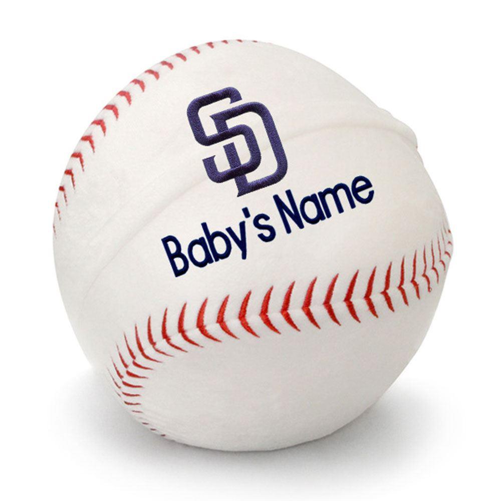 Personalized San Diego Padres Plush Baseball - Designs by Chad & Jake