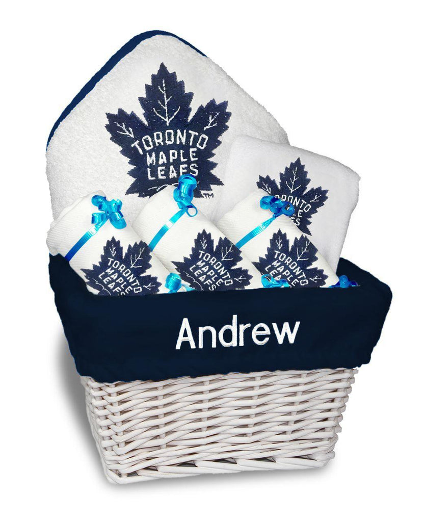 Personalized Toronto Maple Leafs Medium Basket - 6 Items - Designs by Chad & Jake