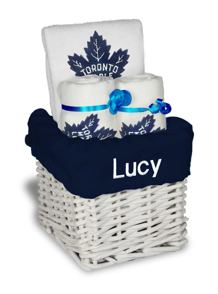 Personalized Toronto Maple Leafs Small Basket - 4 Items - Designs by Chad & Jake