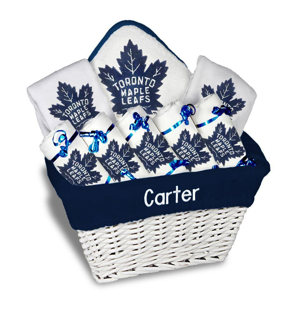 Personalized Toronto Maple Leafs Large Basket - 9 Items - Designs by Chad & Jake