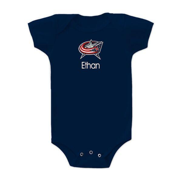 Personalized Columbus Blue Jackets Bodysuit - Designs by Chad & Jake