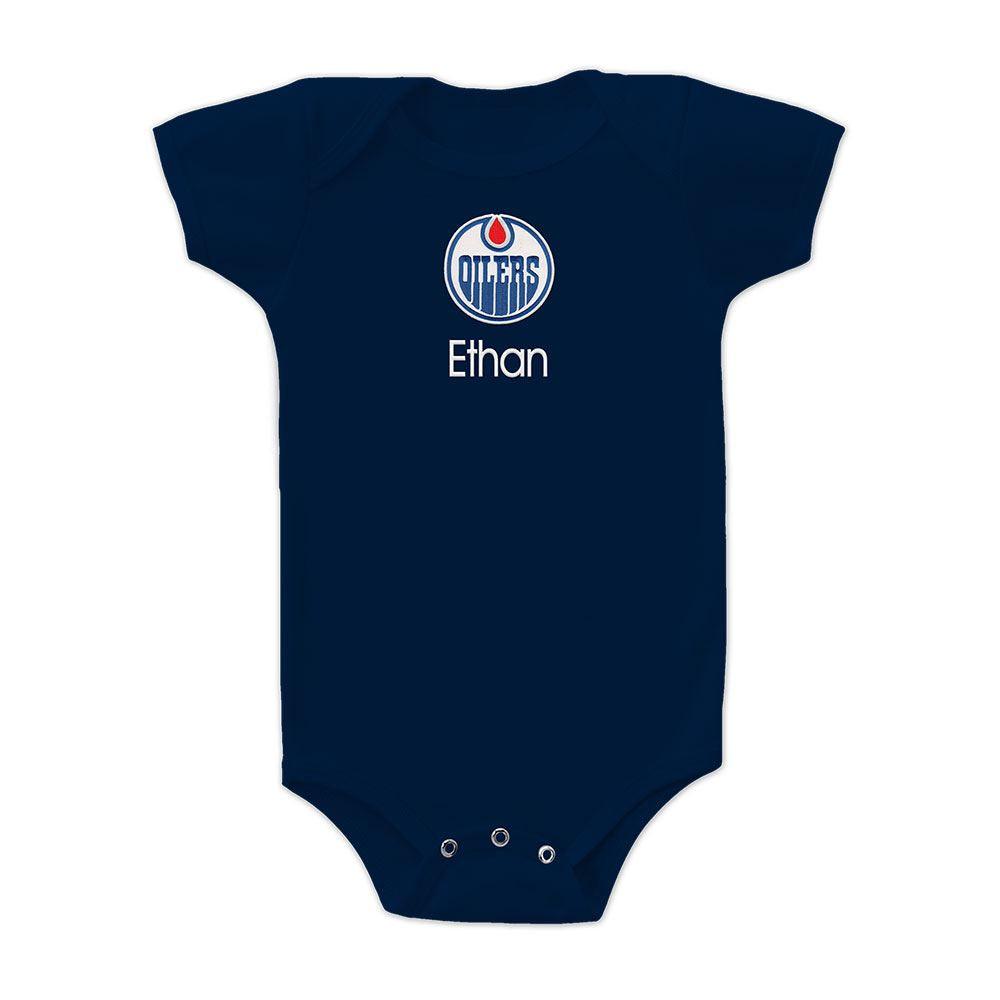 Chad & Jake Edmonton Oilers 30 x 40 Personalized Baby Blanket