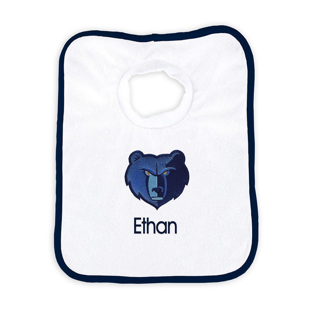 Personalized Memphis Grizzlies Pullover Bib - Designs by Chad & Jake