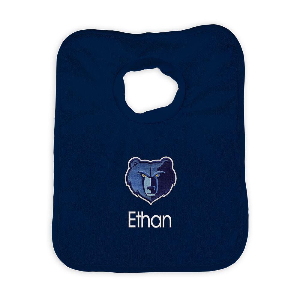 Personalized Memphis Grizzlies Pullover Bib - Designs by Chad & Jake