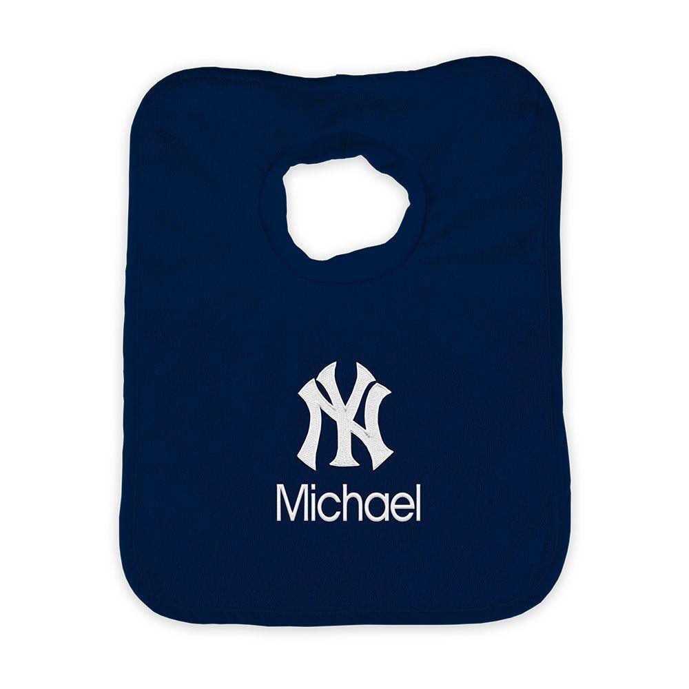 Personalized New York Yankees Pullover Bib - Designs by Chad & Jake