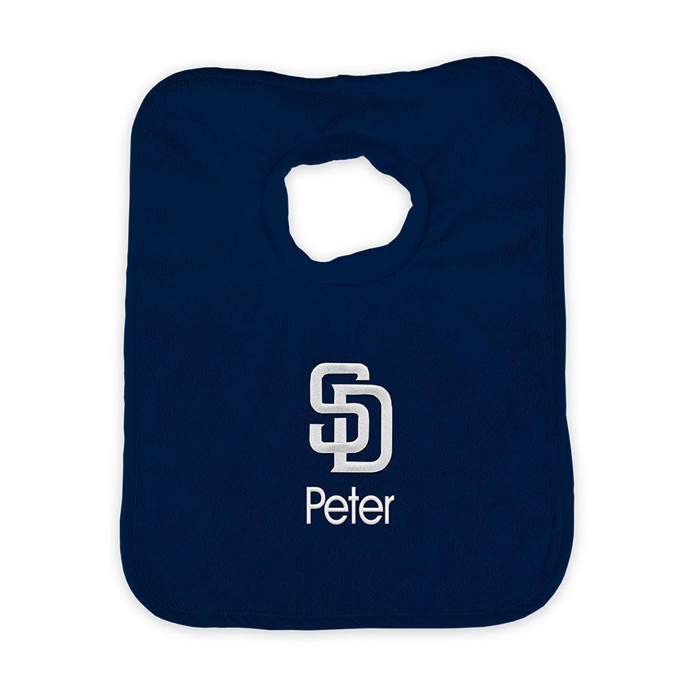Personalized San Diego Padres Pullover Bib - Designs by Chad & Jake