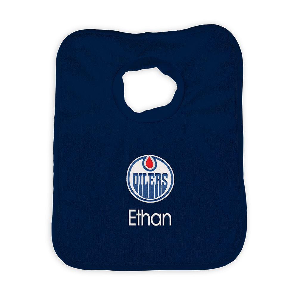 Personalized Edmonton Oilers Bib - Designs by Chad & Jake